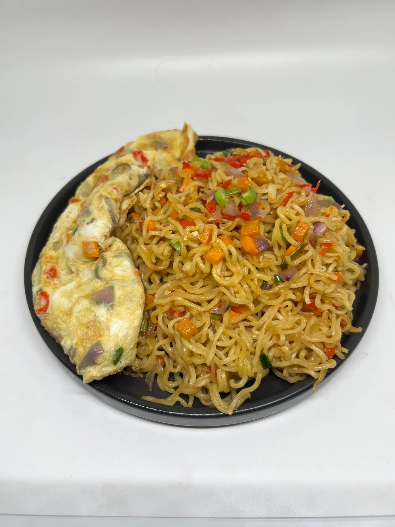 Stir Fried Noodles & Fried Eggs